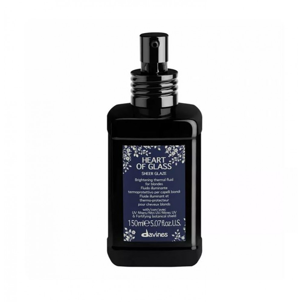 Davines Heart Of Glass Sarı Saçlar İçin Durulanmayan Isı Koruyucu Parlaklık Kremi 150ml