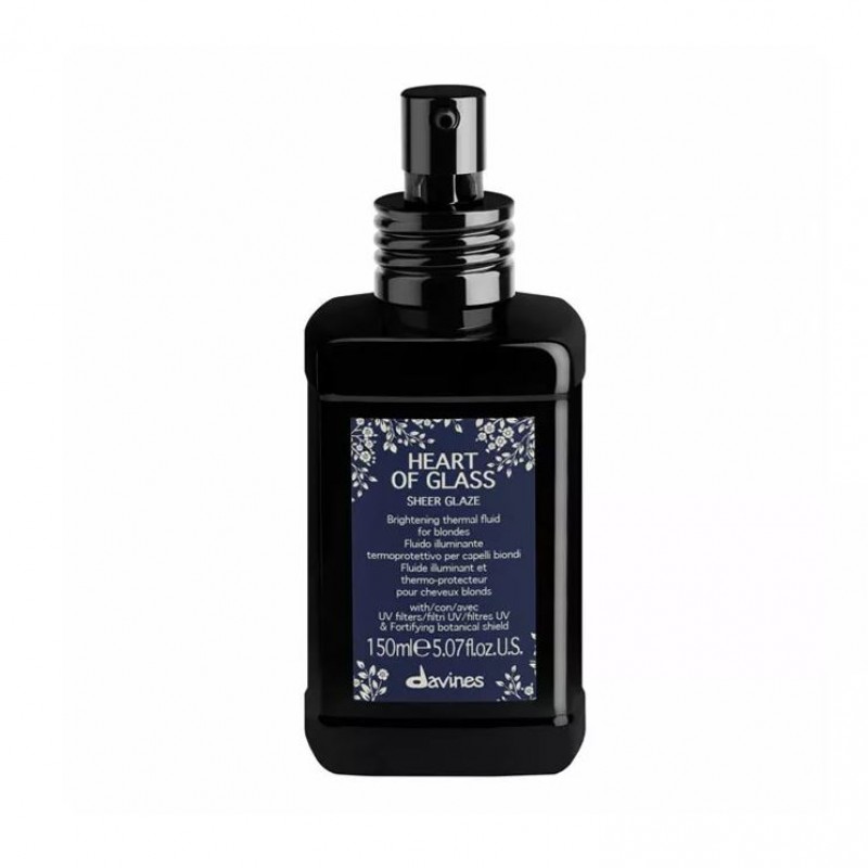 Davines Heart Of Glass Sarı Saçlar İçin Durulanmayan Isı Koruyucu Parlaklık Kremi 150ml