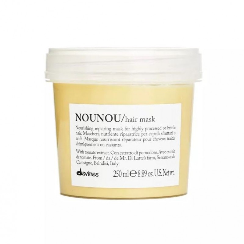 Davines Nounou Kuru ve Yıpranmış Saçlar İçin Nemlendirici Onarıcı Maske 250ml