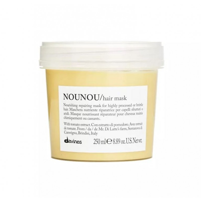 Davines Nounou Kuru ve Yıpranmış Saçlar İçin Nemlendirici Onarıcı Maske 250ml