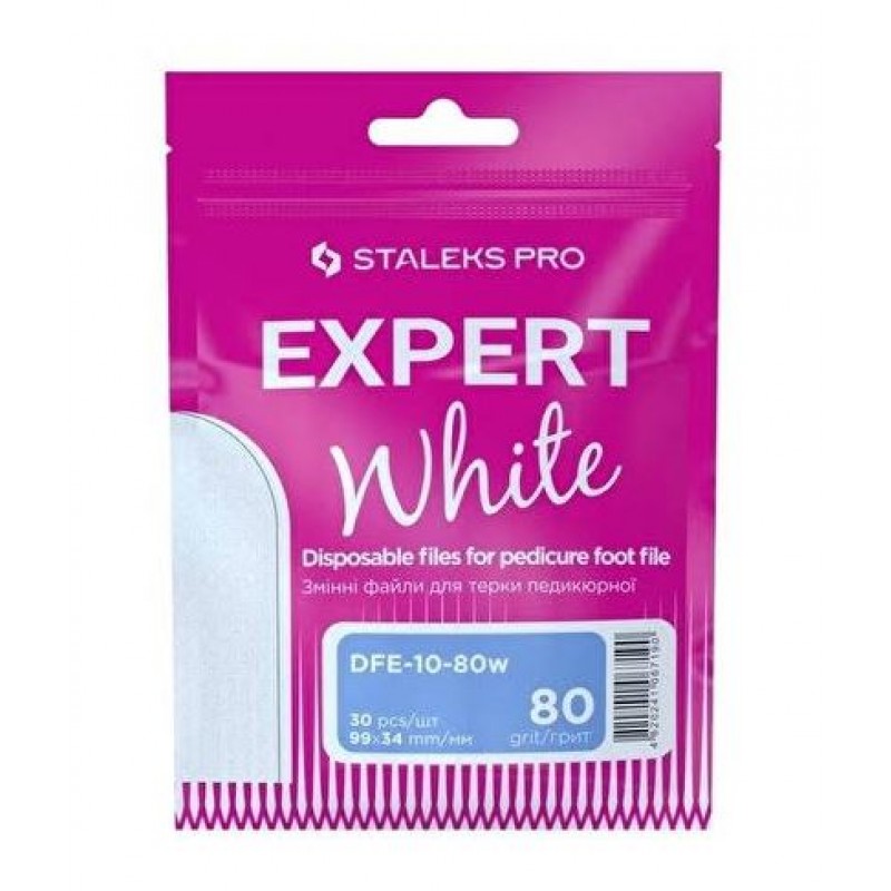 STALEKS PRO EXPERT White Pedikür Ayak Törpüsü İçin Tek Kullanımlık Yedek